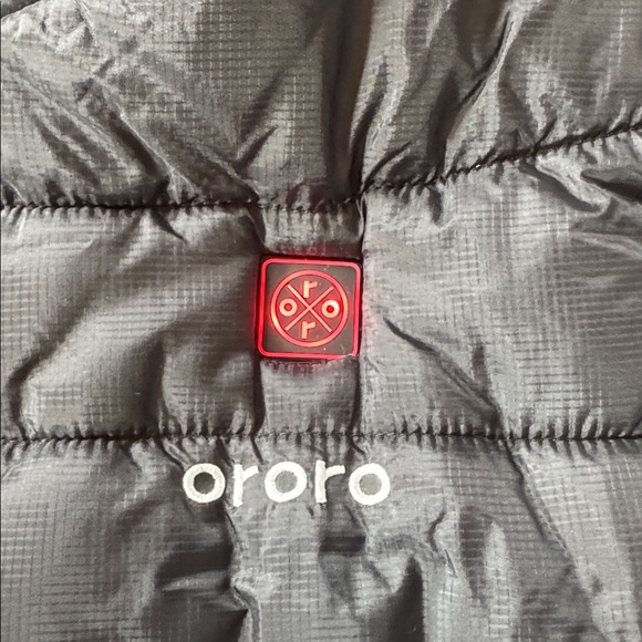 Women’s Ororo Classic Heated Vest Black Red Zip Front Size M NWT *NO BATTERY - Picture 8 of 16